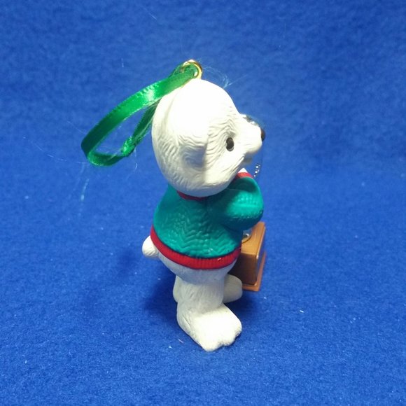 Hallmark Keepsake 1994 World's Greatest Dad Ornament Polar Bear Pre-Owned In Box - Picture 5 of 10